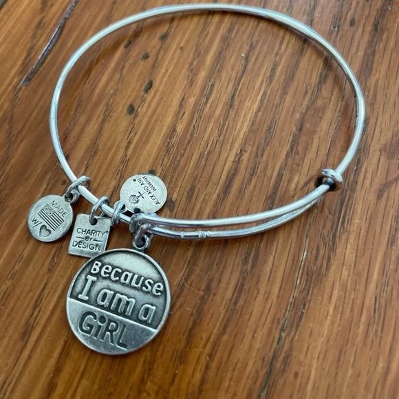 Alex and Ani Charm Bangle “Because I am a Girl” - Picture 2 of 3